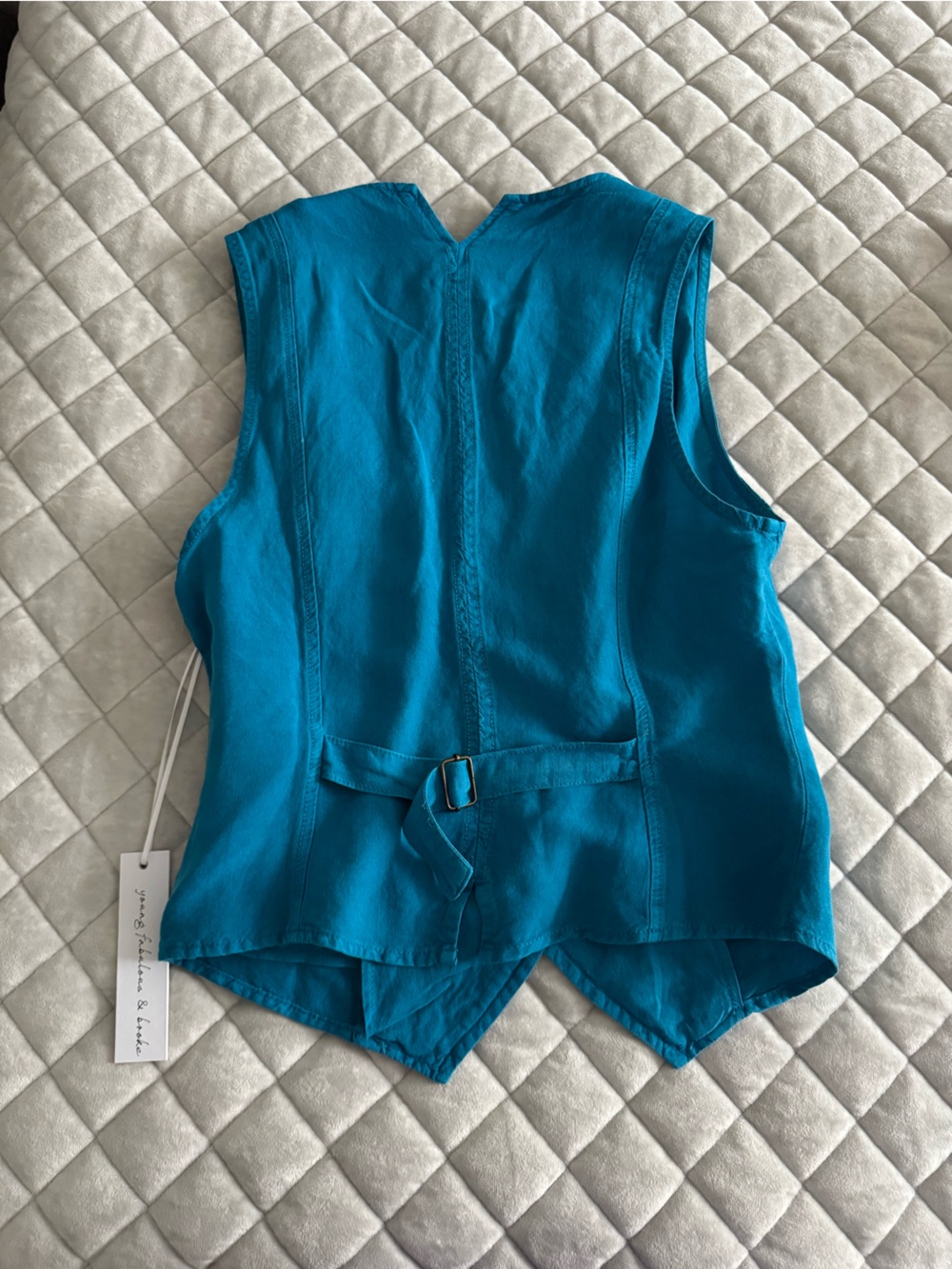 Teal/Bright Blue Vest NWT - Picture 2 of 3